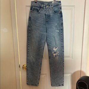 Old Navy Light Blue Distressed Women's Jeans